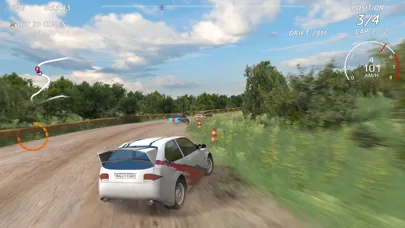 Carro de rally a levantar poeira numa etapa de terra